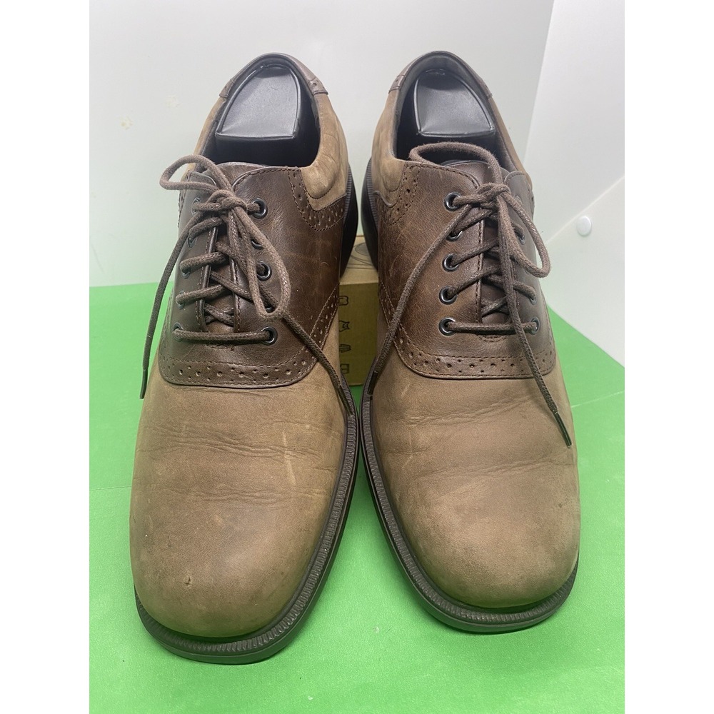 Rockport Mens Brown Leather Lace Up Saddle Oxford Shoes APM2030G Size 10M